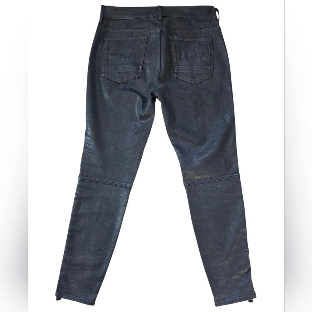 G-Star Raw 1914 3D Skinny Casual Jean Coated Black Womens 29/30 - Picture 4 of 12